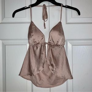 Satin Babydoll Tank